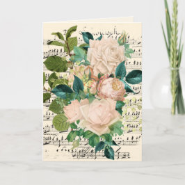 Tarjeta Boda Felicitaciones Añadir nombres Rosa Ephemera