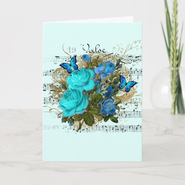 Tarjeta Boda Felicitaciones Añadir nombres Rosa Ephemera (Anverso)