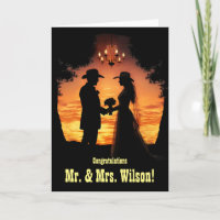 Boda Felicitaciones País Personalizado