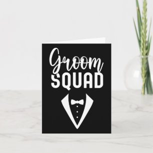 Tarjeta Boda Fiesta de Groom Squad Sayings 3