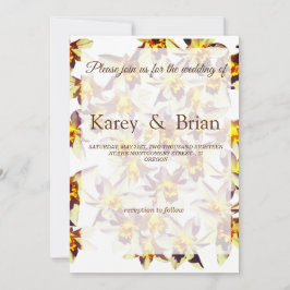 Tarjeta Boda floral, Daffodis amarillos