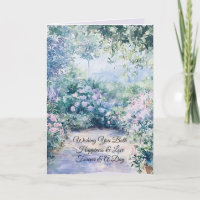 Boda Floral Lila Púrpura Romántica Preciosa