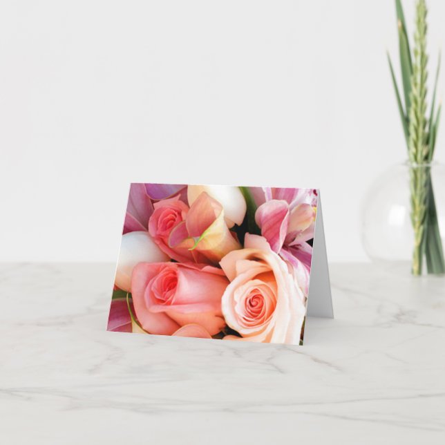 Tarjeta Boda floral Notecards (Anverso)