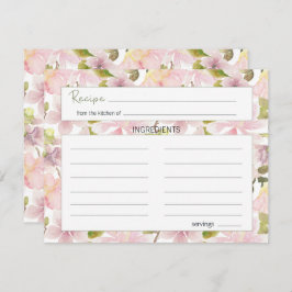 Tarjeta Boda floral rosa Rubor Magnolia