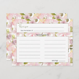 Tarjeta Boda floral rosa Rubor Magnolia