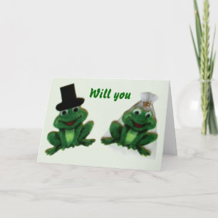 Tarjeta Boda Froggy - ¿Te Casarás Conmigo?