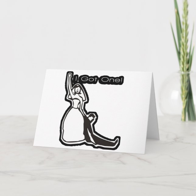 Tarjeta Boda gracioso que tengo uno (Anverso)