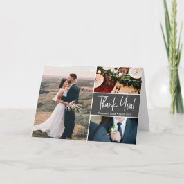 Tarjeta Boda gris mod Fotos del Personalizado de manejo