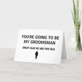 Tarjeta BODA GROOMSMAN