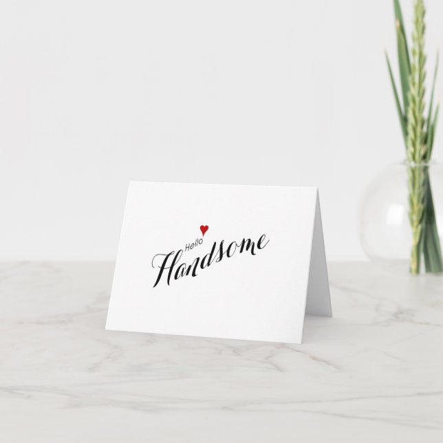 Tarjeta Boda hermosa roja del corazón hola (Anverso)