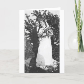 Tarjeta Boda lesbiana circa 1920