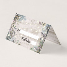 Boda Lugar Tabla Número Moda Luces de Madera Flora