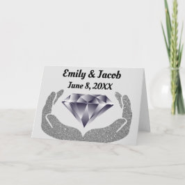 Tarjeta Boda Manos de Diamante
