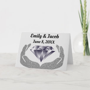 Tarjeta Boda Manos de Diamante