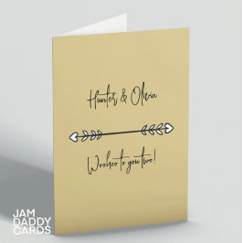 Tarjeta Boda moderno: Personalizado de felicitaciones