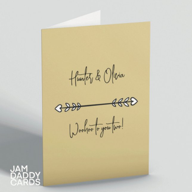 Tarjeta Boda moderno: Personalizado de felicitaciones (Subido por el creador)