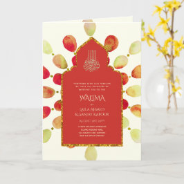 Tarjeta Boda Musulmana WALIMA Nikah
