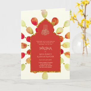 Tarjeta Boda Musulmana WALIMA Nikah