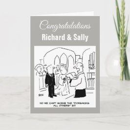 Tarjeta Boda. No puedo esquivar renunciar a todos los demá