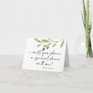 Tarjeta Boda Papi Hija Primera Danza Novia Preguntando