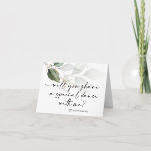 Tarjeta Boda Papi Hija Primera Danza Novia Preguntando