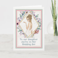 Tarjeta boda para la hija Jaclyn de padres