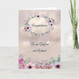 Tarjeta boda para la hija y el marido