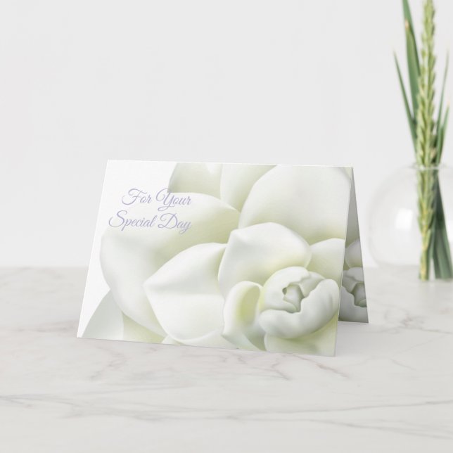 Tarjeta Boda Para Su Bendición Del Día Especial (Anverso)