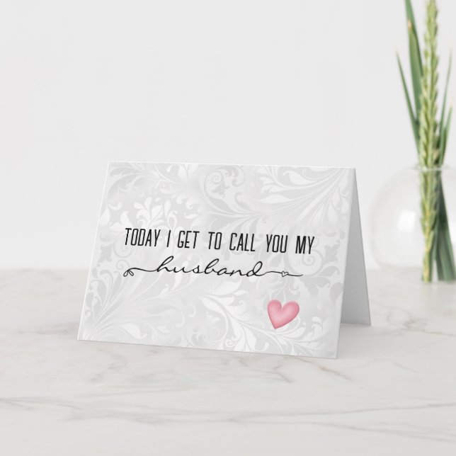 Tarjeta boda para un futuro marido (Anverso)