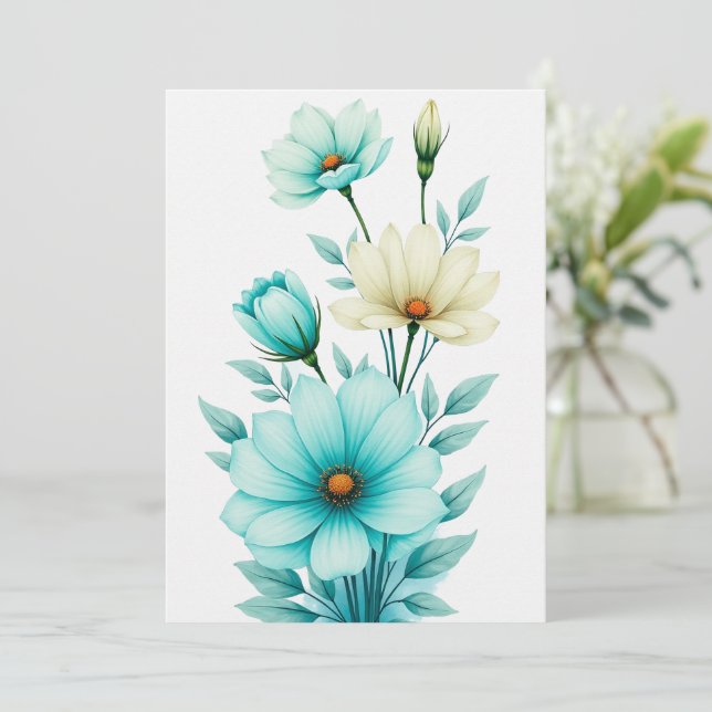 Tarjeta boda personalizada (Anverso de pie)