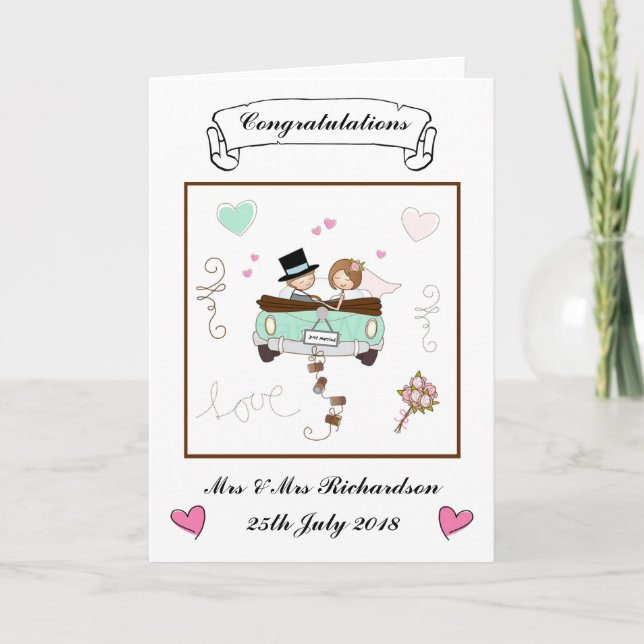 Tarjeta Boda personalizada (Anverso)