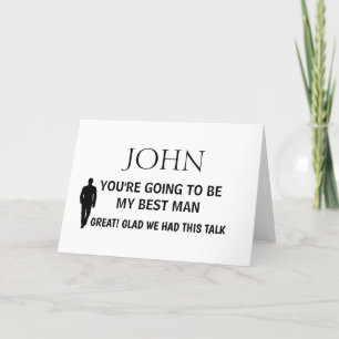 Tarjeta BODA PERSONALIZADA MEJOR HOMBRE