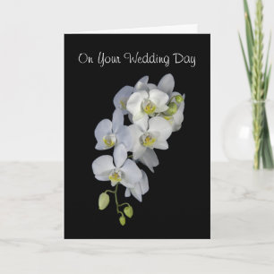 Tarjeta Boda personalizada Orchid Garland