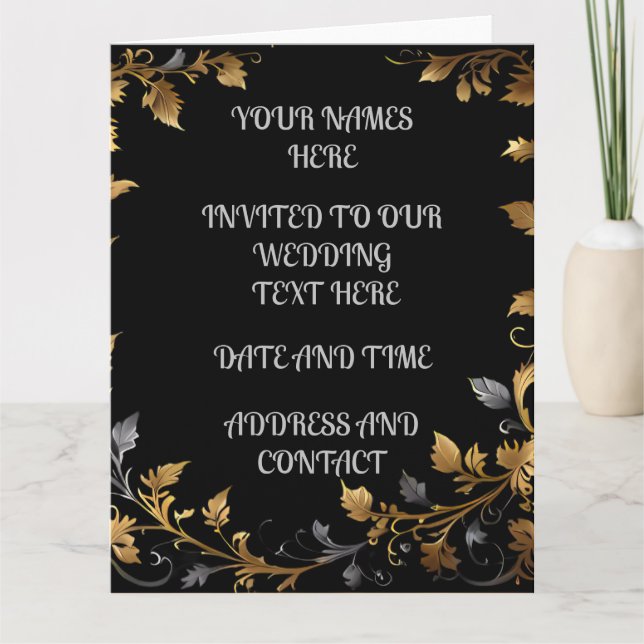 Tarjeta Boda personalizado (Anverso)