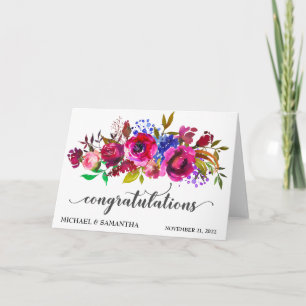Tarjeta Boda personalizado felicita a Boho Brights