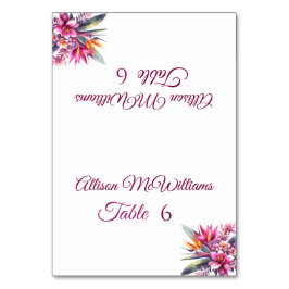 Tarjeta boda Place-Watercolor Tropical Bliss