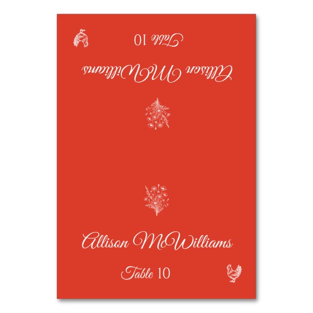 Tarjeta boda Place-Wildflowers-Poultry-Table (Anverso)