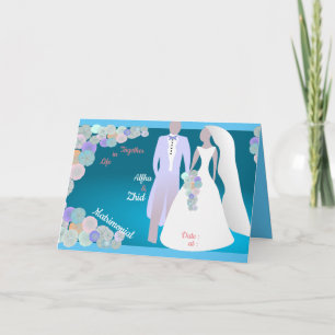 Tarjeta Boda plegada de personalizado en vida