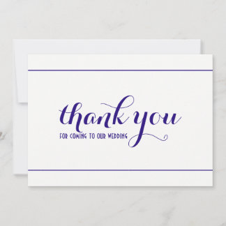 Tarjeta Boda Real Azul Simple y Elegante