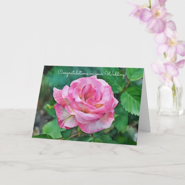 Tarjeta Boda Rosa Rosa Rosa Rosa Felicitaciones Arte (Orquídea)