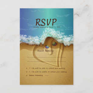 Tarjeta Boda RSVP de la pareja de la cubierta de l