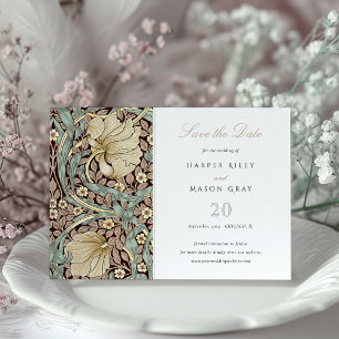 Tarjeta Boda "Save the Date" de estilo Art Nouveau