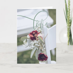 Tarjeta Boda Shabby Chic "Feliz Nunca Después"