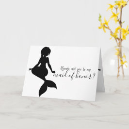 Tarjeta Boda sirvienta será mi empleada de honor