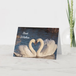 Tarjeta Boda Swans Felicitaciones