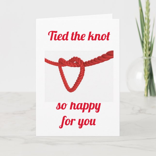 TARJETA BODA "TOMÓ EL KNOT" (Anverso)