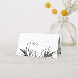 Tarjeta Boda tropical Palm Tree plegada Place