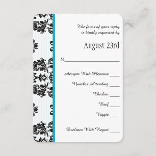 Tarjeta Boda Turquoise Pariffel Tower RSVP
