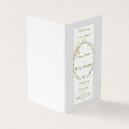 Tarjeta Boda Vintage Floral Ornamate Classic