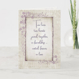 Tarjeta Boda Vintage Romantic Cita